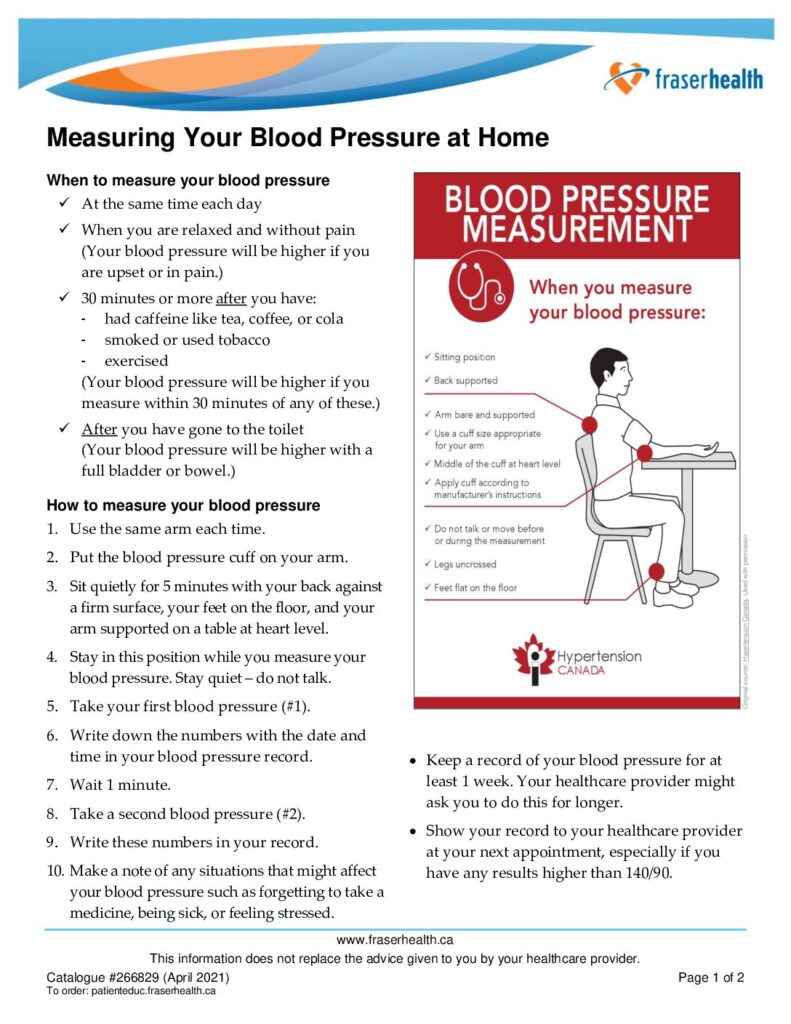 thumbnail of Measuring Your Blood Pressure at Home