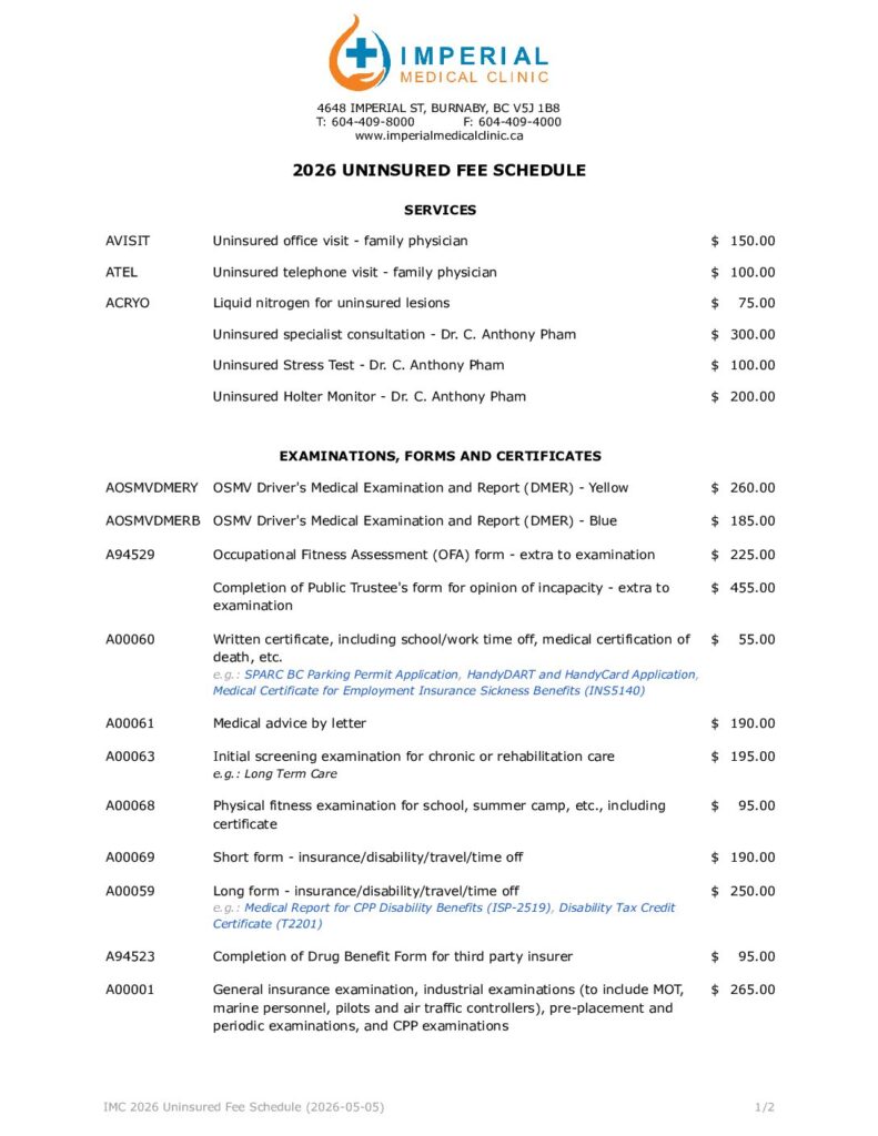 thumbnail of 2026 Uninsured Fee Schedule 2026-05-05
